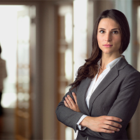 Picture of a female attorney with arms crossed