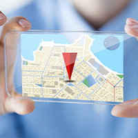 Detailed map held in the hands of a person